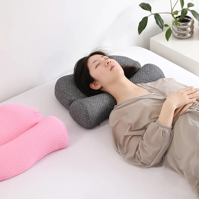 Ergonomic Cervical Pillow with Memory Foam Core for Neck Support and Fatigue Relief