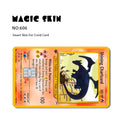 Pokemon Card Decals Waterproof Sticker Set for Credit and Game Cards - Multiple Colors