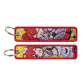 Cute Girls Embroidered Keychains - Cartoon Anime Key Fobs for Bags & Gifts