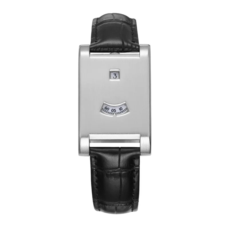 Unisex Square Leather Strap Quartz Watch - Simple Modern Luxury