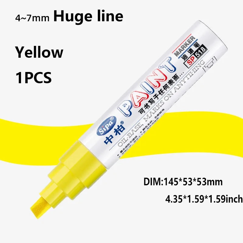 8Colors Sipa Paint Markers PX-30 Industrial Permanent Water-Resistant Repair Pen