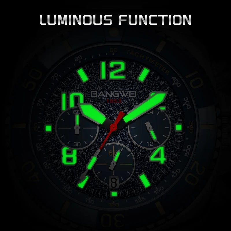 Men's Luxury Quartz Digital Watch Waterproof Casual Business Timepiece