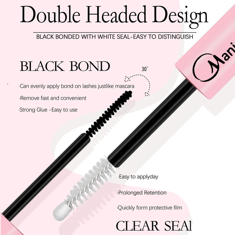 False Eyelash Extension Kit with Lash Glue, Seal & Tweezers - All Colors