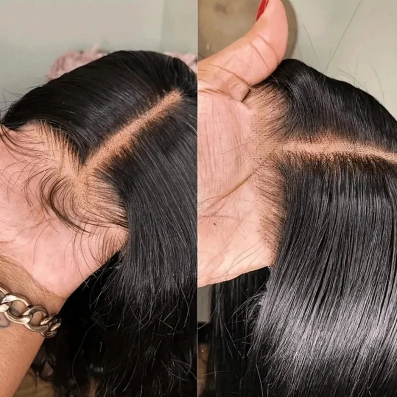 250% Density Brazilian Human Hair Wigs 13x4 13x6 Lace Front Pre Plucked Natural Hairline