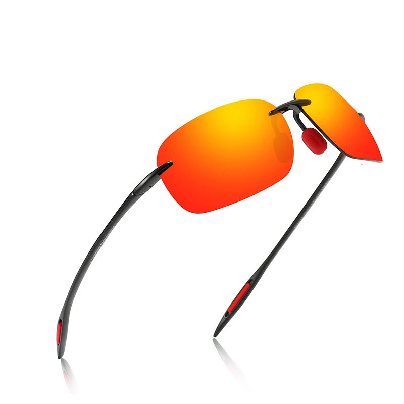 Ultra-Light Frameless Colorful Polarized Sunglasses for Men and Women UV400