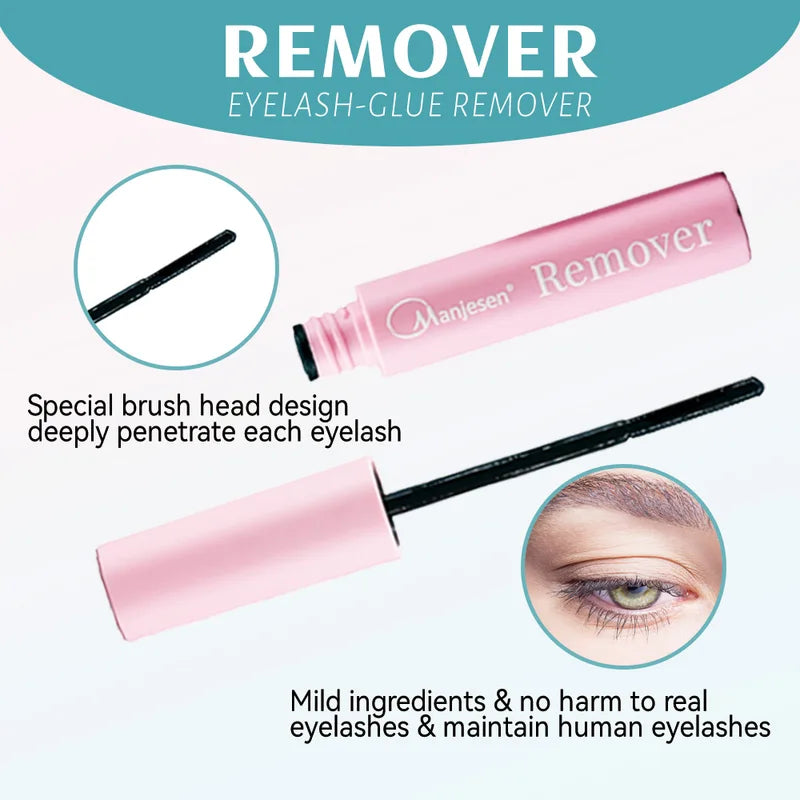 DIY Eyelash Extension Kit with Lash Bond, Seal Remover & Tweezers - Eyelash Tools Set