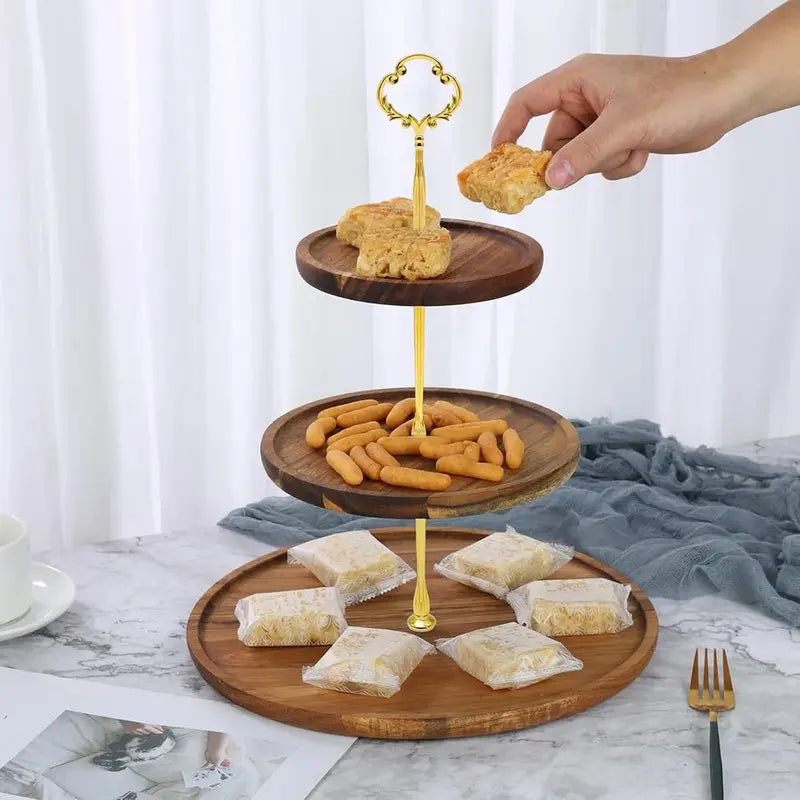 2/3 Tier Cake Plate Stand Handle Hardware Set for Wedding Party Cake Display