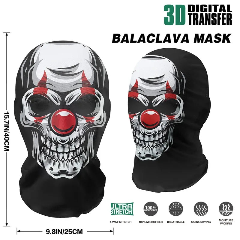 Full Face Skeleton Mask Motorcycle Helmet Headwear Halloween Cosplay Costume