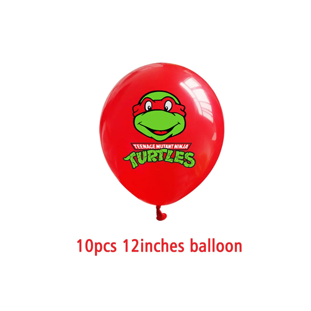 Teenage Mutant Ninja Turtles Latex Balloons Set Party Decorations Photo Props Halloween Gift