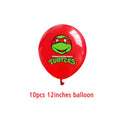 Teenage Mutant Ninja Turtles Latex Balloons Set Party Decorations Photo Props Halloween Gift