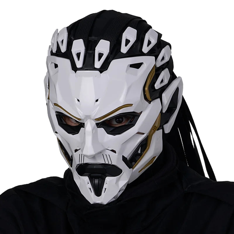 Halloween Punk Witcher Face Mask Full Face Cover Prop Cosplay Costume Accessory
