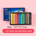 Oil Pastel Set 12/25/48 Colors Artist Soft Water-Soluble Drawing Supplies