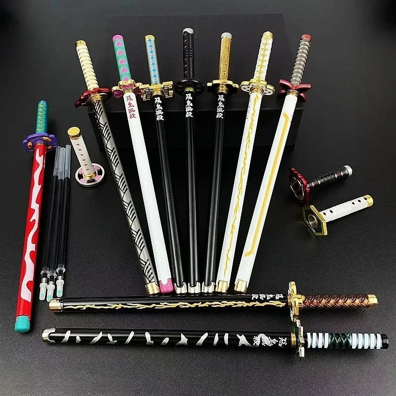 Anime Character Signature Pen with Kamado Tanjirou & Giyuu Giyuu - Children's Gift