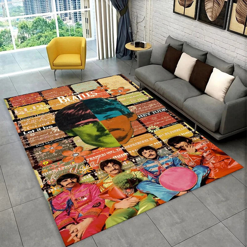 Star-Shaped Carpet Rug for Playroom and Living Room - Non-Slip Floor Mat