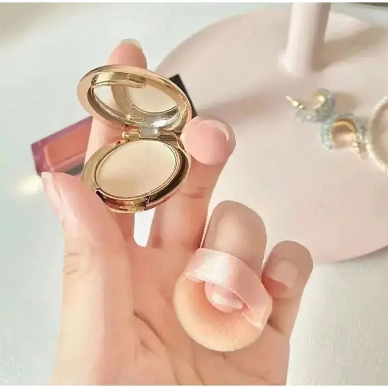 Mini Loose Setting Powder with Oil Control Waterproof Foundation for All Skin Types