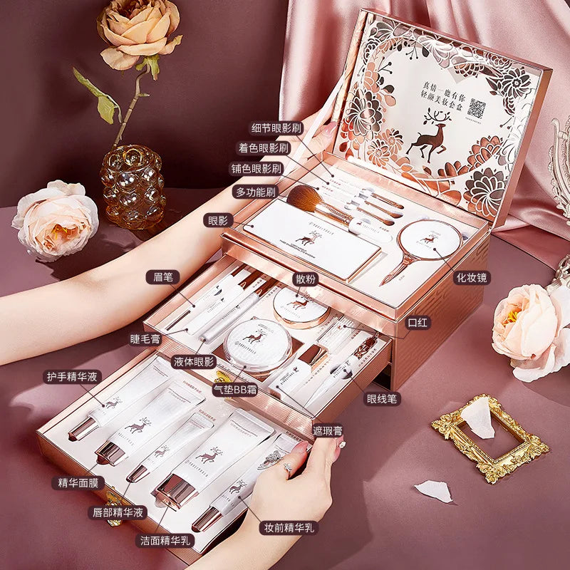 Makeup Kit 20-Piece Cosmetics Set Gift Box for Birthdays & Valentine's