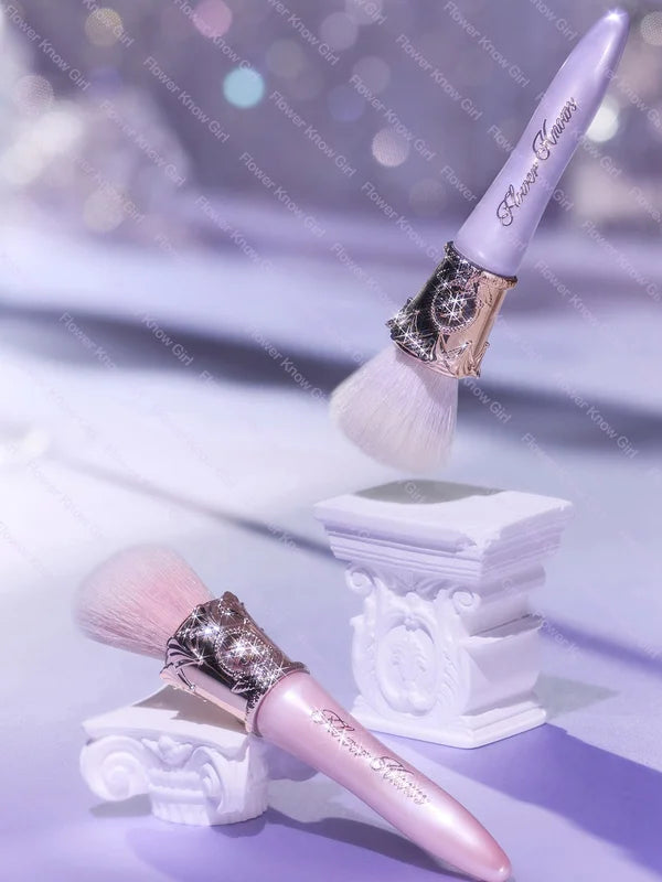 Unicorn Makeup Brush Set with Slanted Pointed Design for Precise Application - Cruelty-Free Powder Brushes