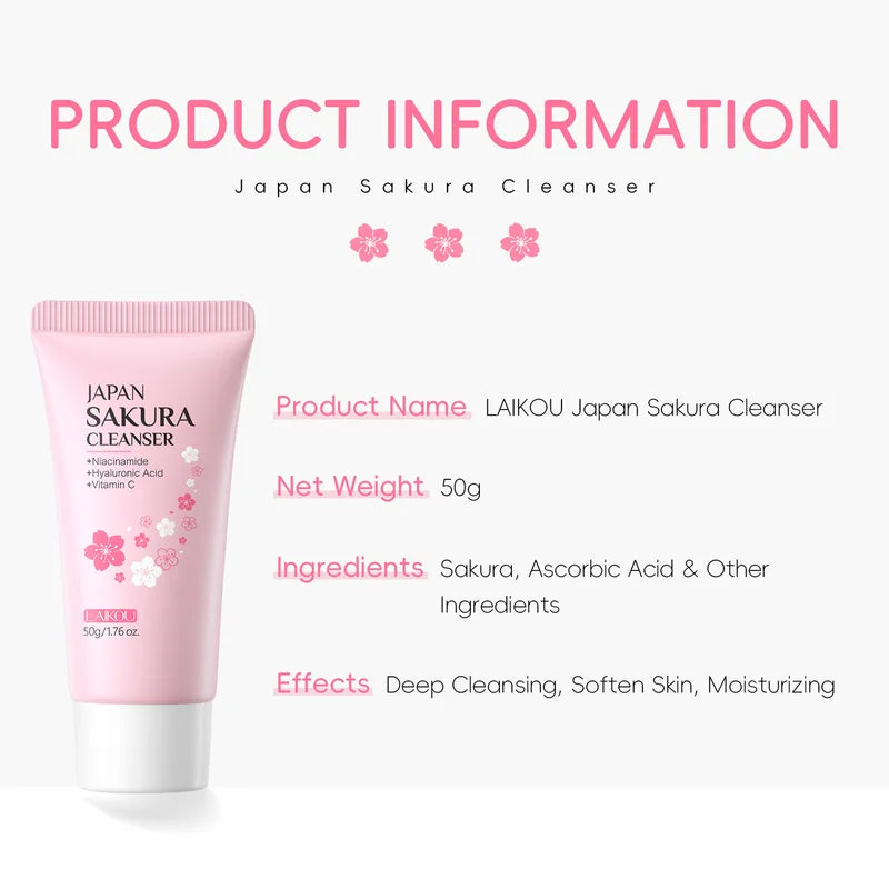 Deep Cleansing Facial Cleanser for All Skin Types - Brightening & Oil Control 50g