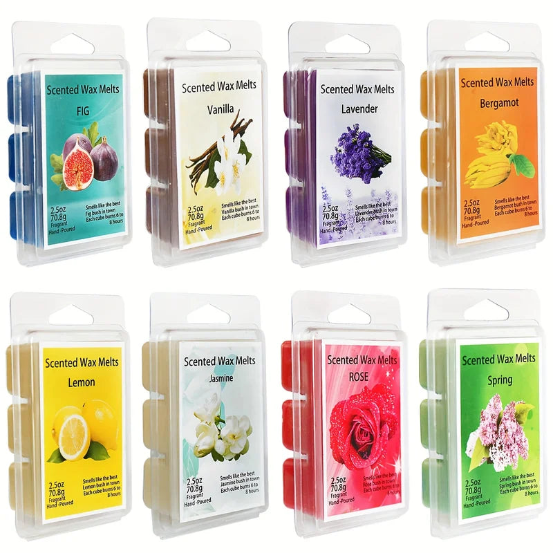 Aromatherapy Candle Set with Assorted Wax Blocks - Holiday & Wedding Gift Box
