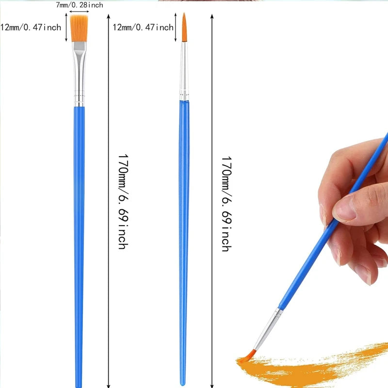 Acrylic Paint Brush Set 800pcs for Artists Kids Watercolor Oil Craft