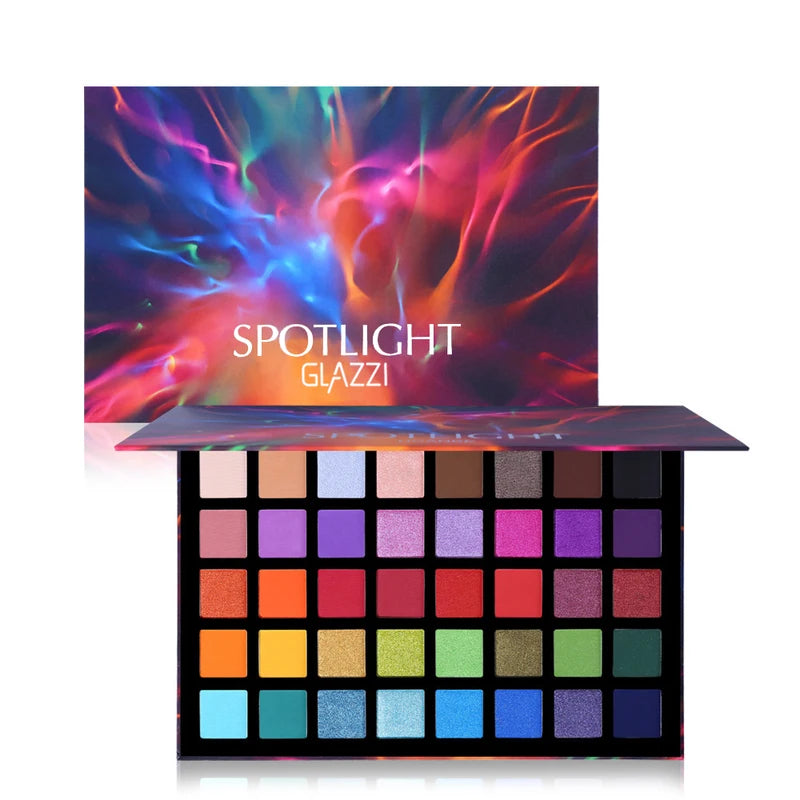 40-Color All-Purpose Eye Shadow Palette with Brush Set - Matte & Pearlescent Shades, Versatile Makeup for Any Occasion, Holiday Gift Idea