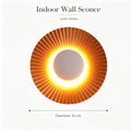 Modern Aluminum Wall Light - LED Disc Shaped Wall Sconce for Living Room & Bedroom