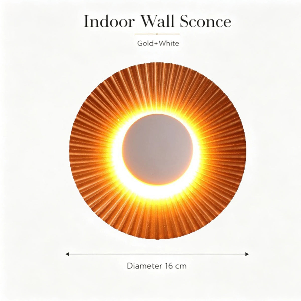 Modern Aluminum Wall Light - LED Disc Shaped Wall Sconce for Living Room & Bedroom