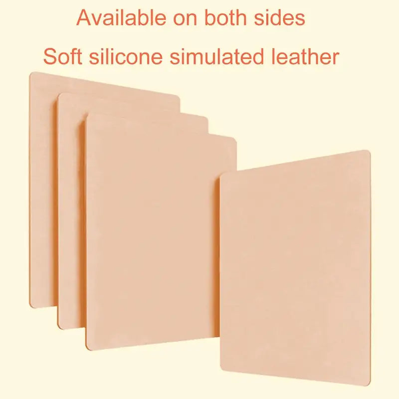 Blank Tattoo Practice Skin Double Sided Silicone for Beginners & Artists