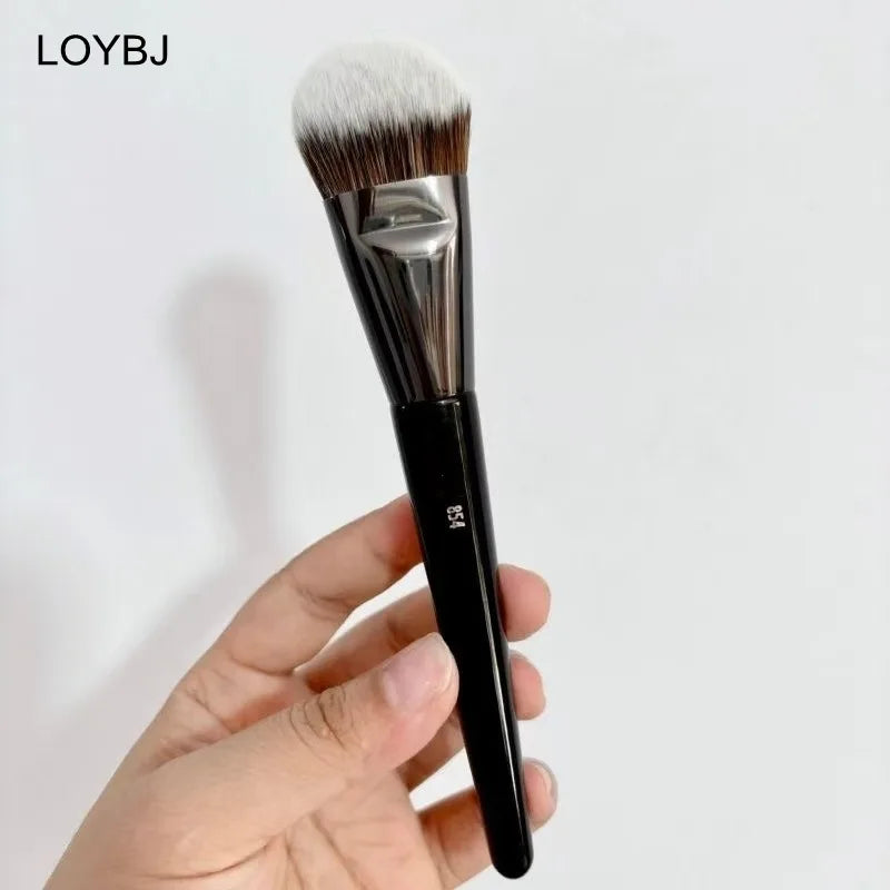 Angled Makeup Brush Set - Foundation Concealer BB Cream Face Tools, Multiple Handle Colors
