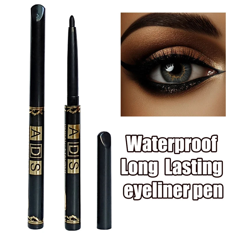 Waterproof Gel Eyeliner Pencil Set - Quick Dry, Long-Lasting, Matte Finish