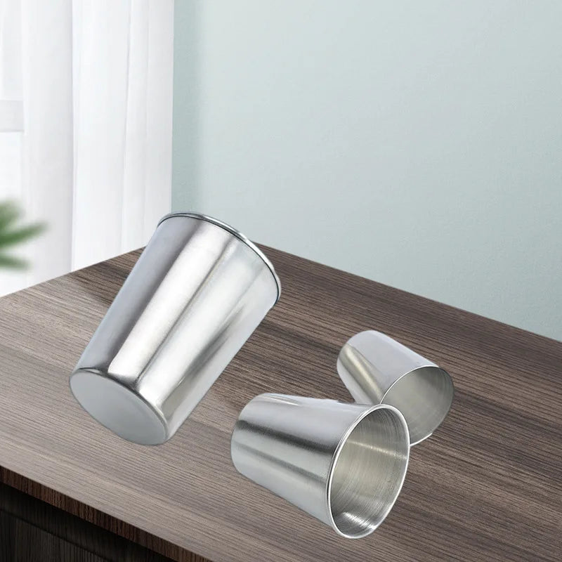4Pcs Portable Stainless Steel Drinkware Set - Mini Cups for Whisky Wine with Case