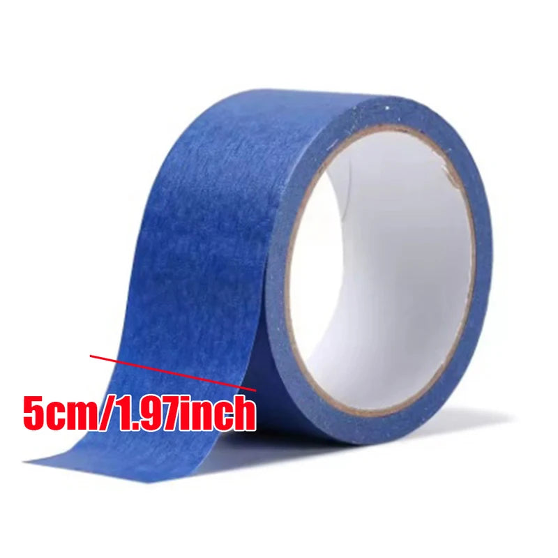 20M Blue Painter Masking Tape for DIY Painting & Decorating - General Purpose Adhesive Paper