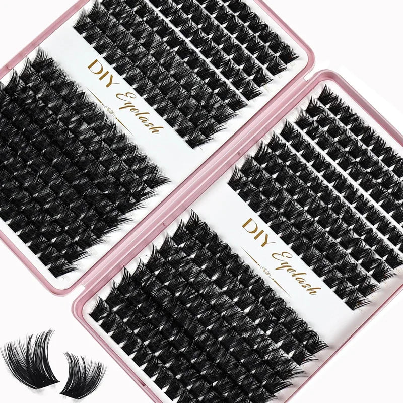 D Curl Lash Book Fluffy Volume & Individual Lash Clusters for DIY Extensions