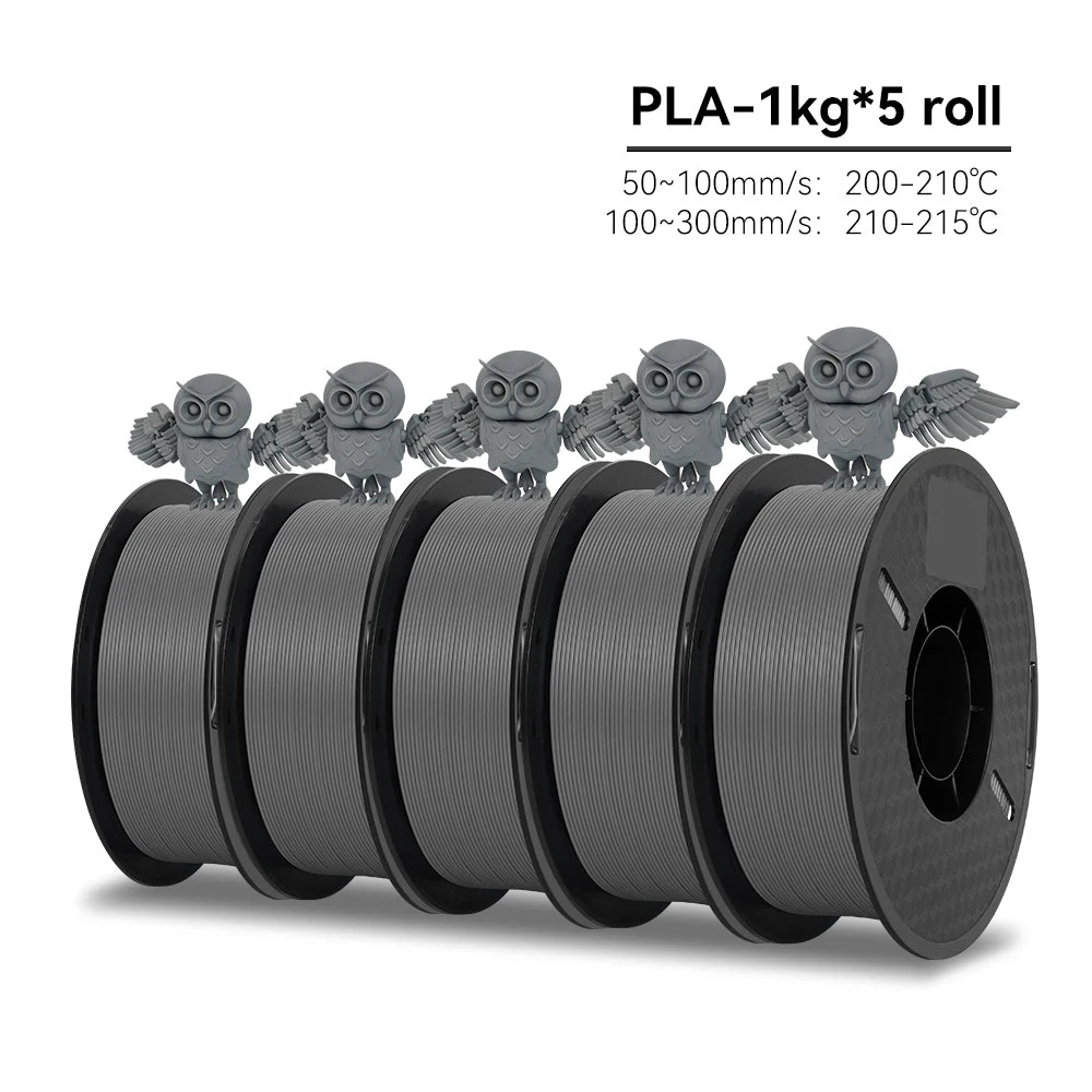 High-Speed 3D Printer Filament 5KG PLA Matte for FDM Printing - Neatly Wound