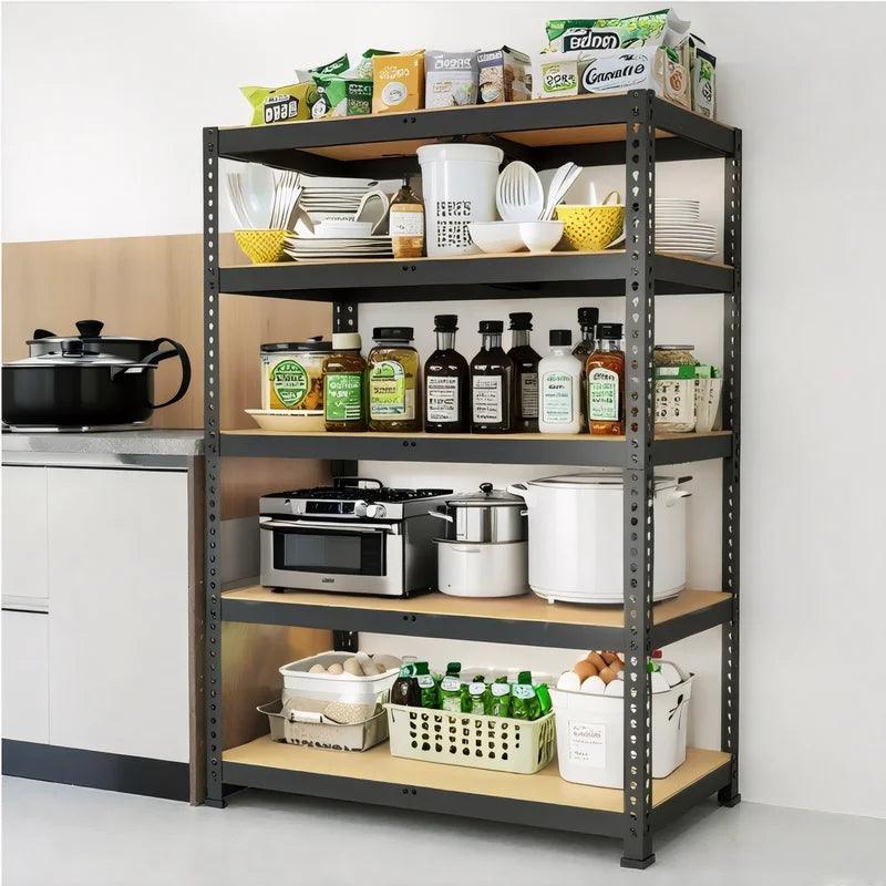 Heavy Duty 72-Inch Industrial Garage Shelving Unit - 2000LBS Capacity, Adjustable Steel Storage Racks