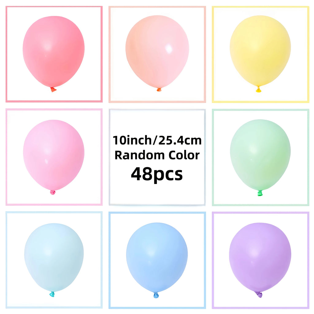 Pastel Rainbow Latex Balloons for Baby Shower Gender Reveal Engagement Bachelorette Easter Bridal Party - 5 or 10 Inch, Safe Chemical-Free