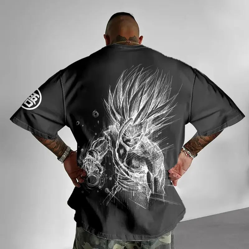 Dragon Ball Animation T-Shirt for Men and Kids - Summer Casual Short Sleeve Top