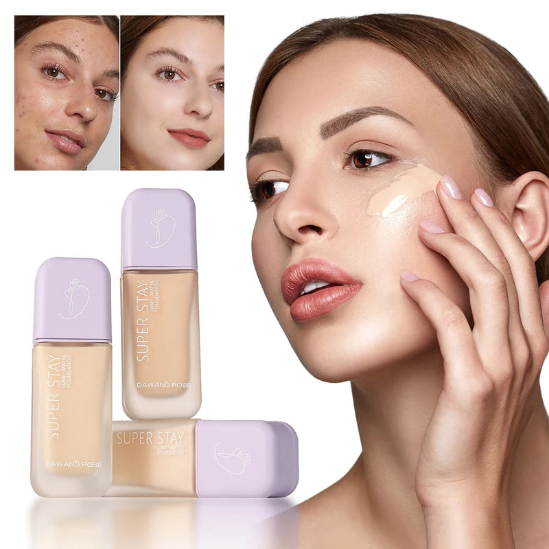 Long Wear Matte Foundation with Buildable Coverage - All Shades, 30ml Liquid Face Makeup
