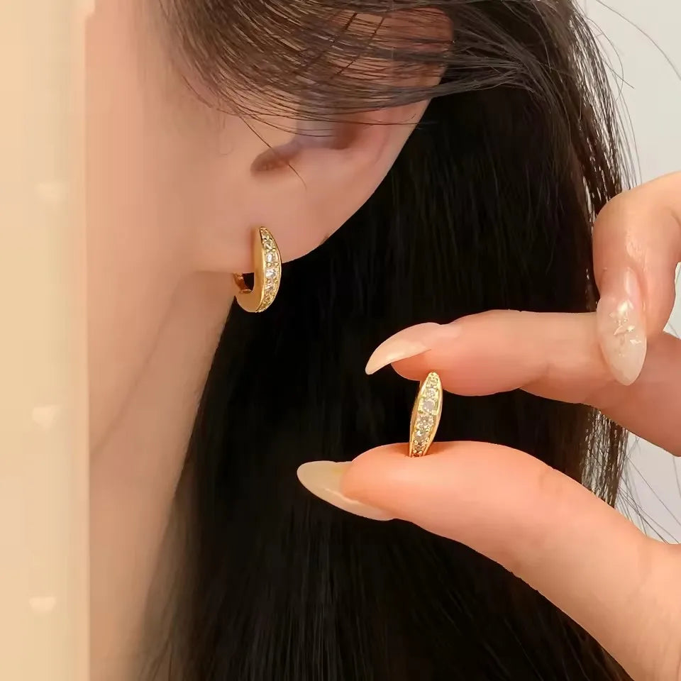 Sterling Silver Geometric Stud Earrings for Women - Versatile Jewelry Gift