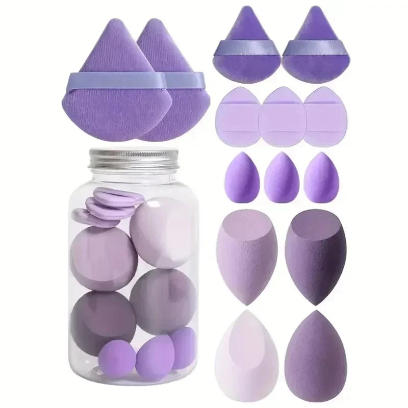 12/14Pcs Makeup Sponge Set for Foundation Blending Cosmetic Puff Beauty Egg