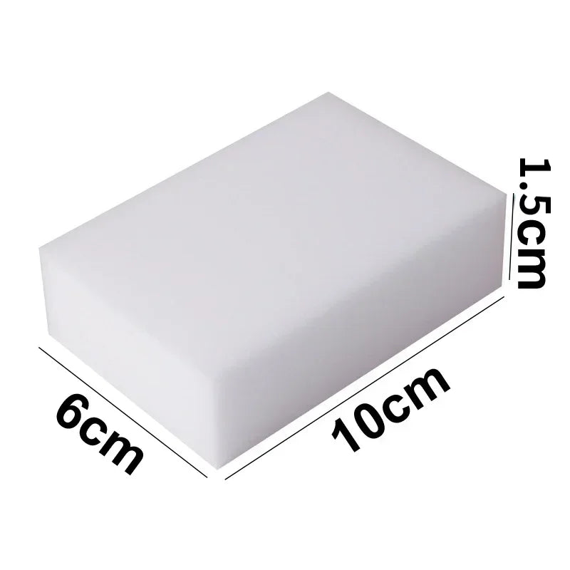 100 Pcs Melamine Cleaning Sponges Erasers for Kitchen Bathroom Office