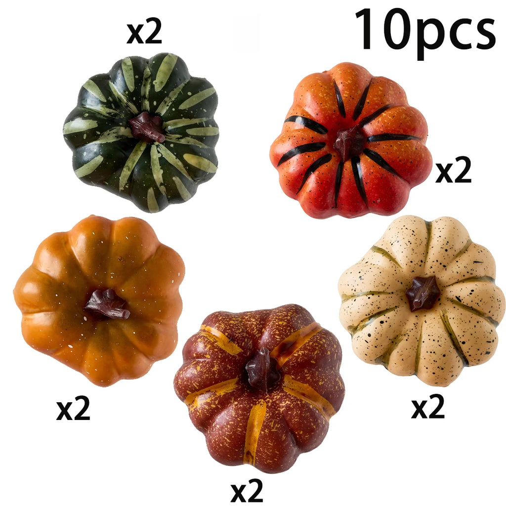 Autumn Faux Pumpkins Decorations for Thanksgiving Harvest Home DIY Crafts Halloween