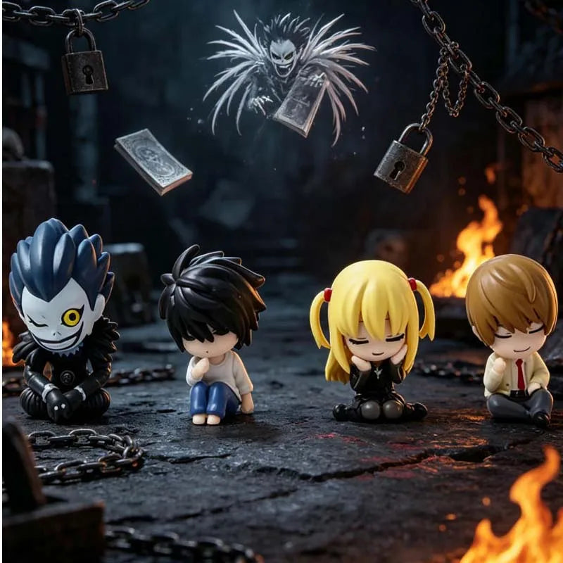 Death Note Q-Style Sleeping Character Mini Car Decoration Anime Gift Set