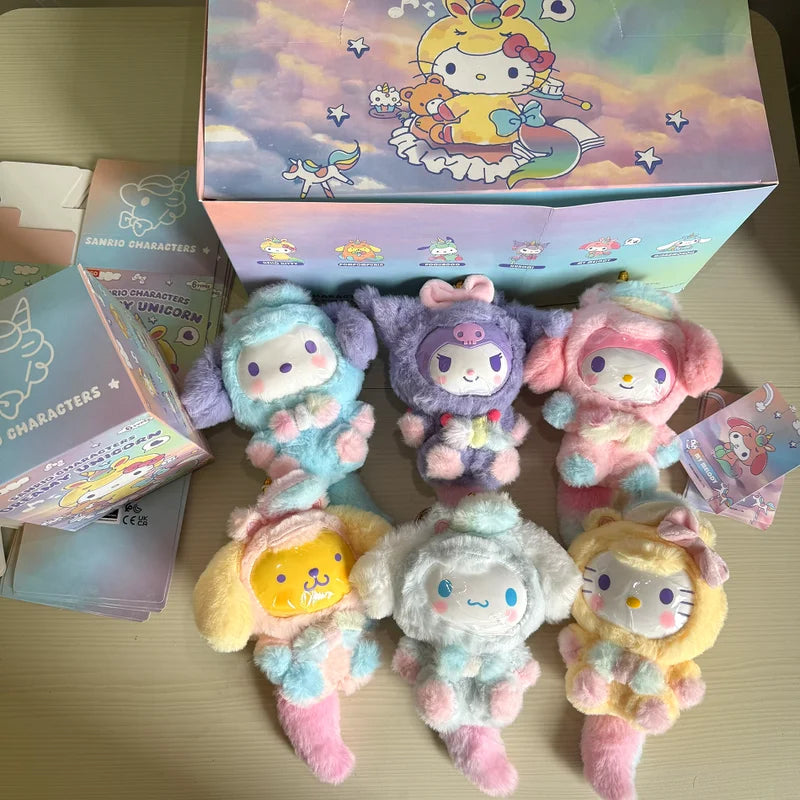 Unicorn Series Vinyl Plush Doll Blind Box - Cute Cartoon Character Collectible Toys