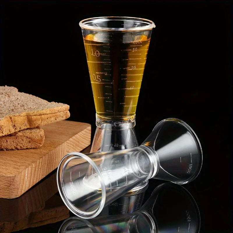 2-Pack Double-Headed Measuring Cups for Bar and Kitchen Use - Accurate & Easy to Use
