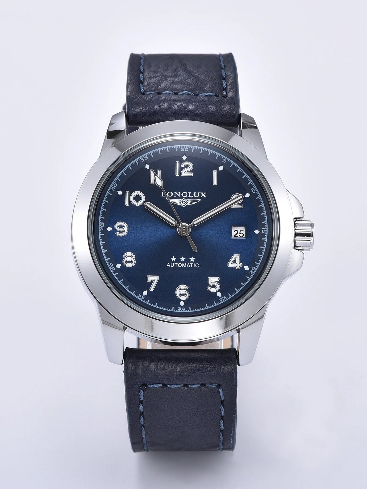 Men's Automatic Mechanical Pilot Watch Waterproof Luminous Leather Strap Classic Business