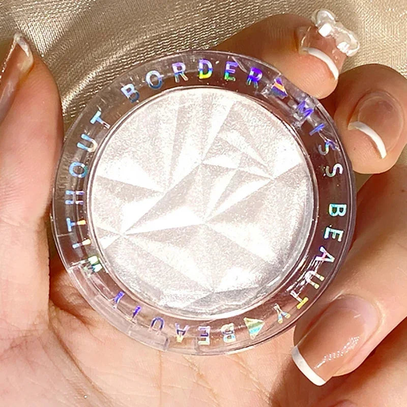 Highlighter Palette Waterproof Monochrome Face Makeup with Pearlescent Finish