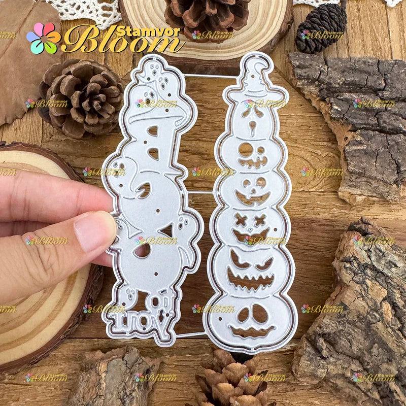 Halloween Pumpkin & Ghost Metal Cutting Dies for Scrapbooking & Embossing