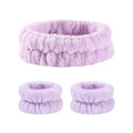 Waterproof Face and Wrist Sweat Wiping Bands Set - Moisture Proof Hairbands & Wrist Guards
