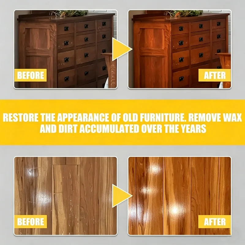 Beeswax Wood & Leather Polish for Furniture & Upholstery - Natural Wax